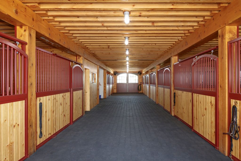 wood horse stall doors