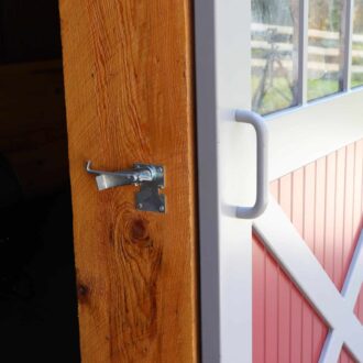 Sliding horse barn door handle and latch