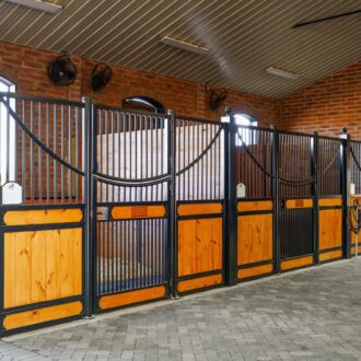 High-front horse stalls
