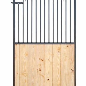 A mock up of a horse stall door