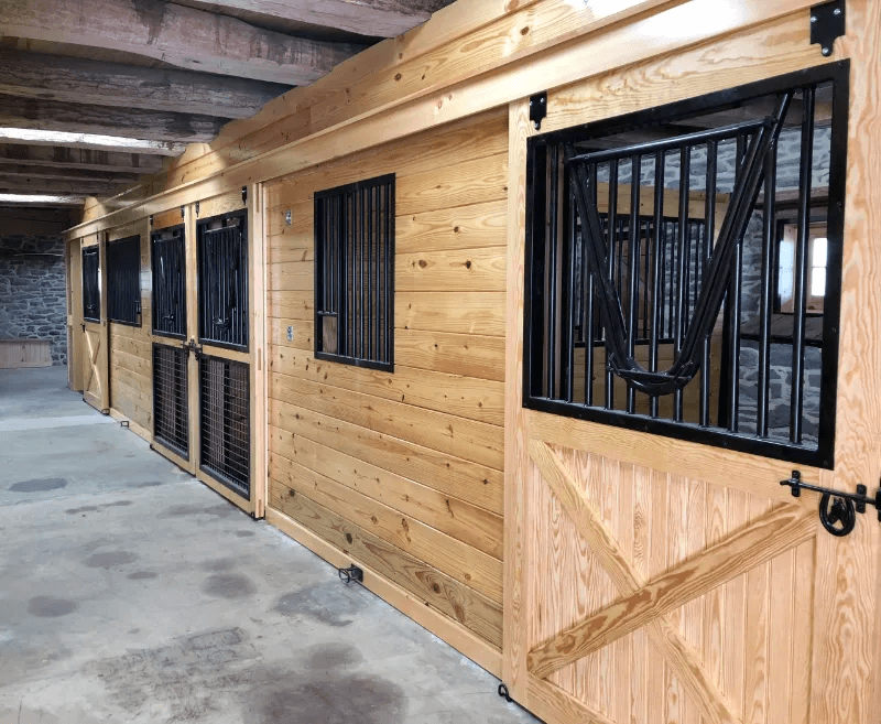 Sliding stall fronts