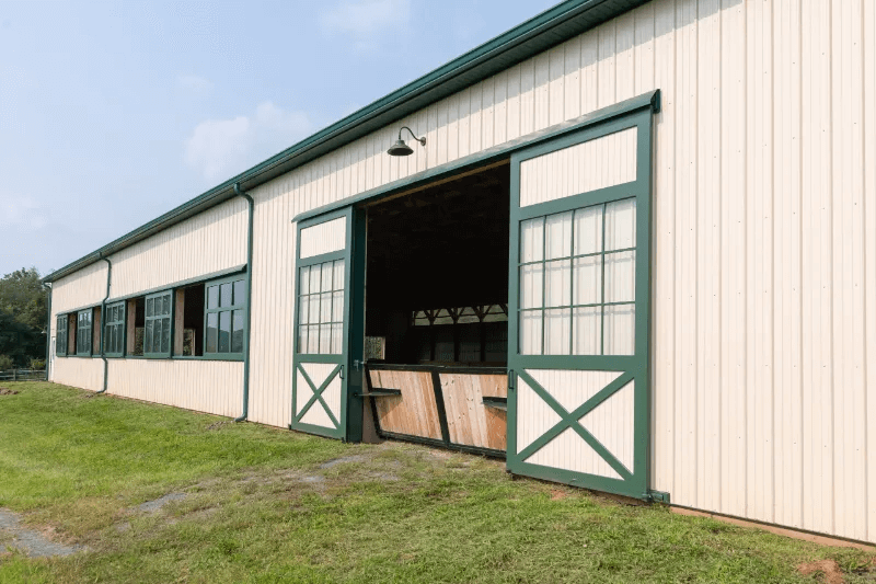 Exterior sliding barn doors