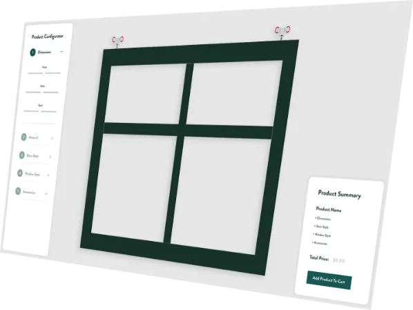 Design your own arena windows for your equestrian training facility.