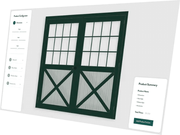 Design your own sliding barn doors for your barn many options for finish, color, and insulation.