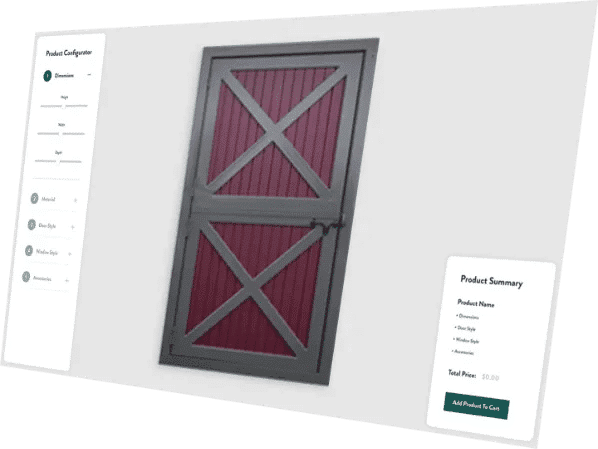 Design your own Dutch doors for your barn many options for finish, color, and insulation.