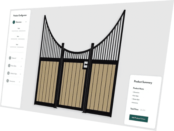 Design your own stall fronts for your barn many options for finish, color, and protective grills.