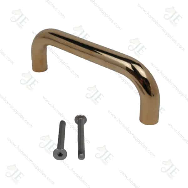 9" Polished Solid Brass Door Pull