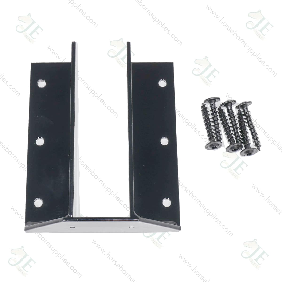 2x6 Powder-Coated Steel Stall Guard Barricade Bracket (Jamb Mount)