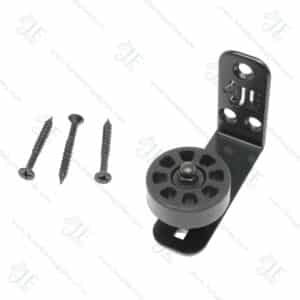 J&E Small Powder Coated Adjustable Stay Roller for Sliding Barn Doors
