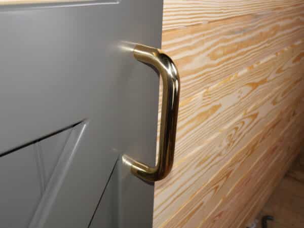 9" Polished Solid Brass Door Pull - Image 2