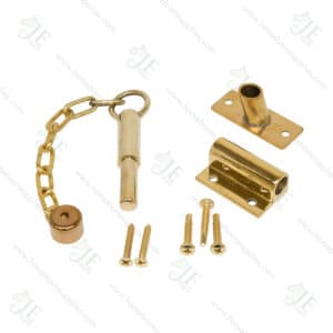 Polished Brass 3-piece pin latch set