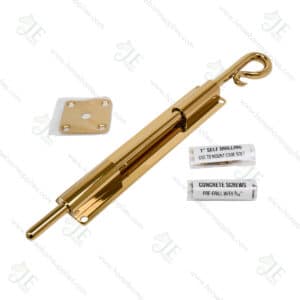 J&E 16" Polished Brass Cane Bolt