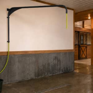J&E Black Powder Coated Stainless Steel swiveling horse wash arm